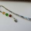 Lesezeichen Metall Silberfarben mit Kristall Beads * Bookmark * Leseratte * Adventskalenderfüllung * Schultütenfüllung * Bild 2