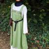 Wikinger Mädchen Schürzenkleid, Überkleid grün, Mittelalter Kleid, Wiki Schürze Kind, LARP, Toraxacum Bild 4