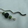 Lesezeichen "Lavaperle" Welle & Perle, grüne Perle * Bookmark * Schultütenfüllung * Adventskalenderfüllung * Mit Bild 2
