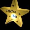 Led Stern Leuchte mit Namen und Geburtsdatum Nachtlicht warmweiss 11,5 cm Bild 3