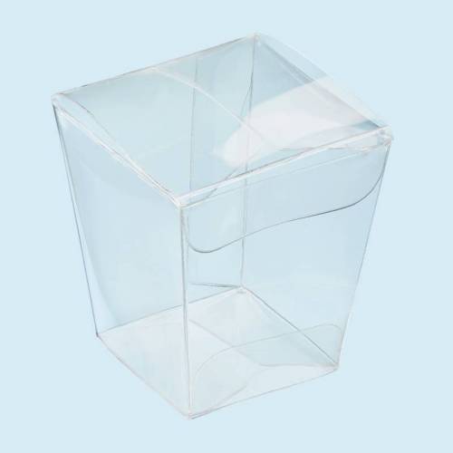 Geschenkbox / Pyramidenbox 45x50 mm - transparent