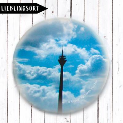 Rheinturm.Wolken.Blau Button