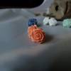 APRICOT -Vintage Ohrring "Rose" Blumen Ohrstecker * Blumenohrstecker Rose * Rosenstecker * Rosenohrstecker * Blu Bild 3