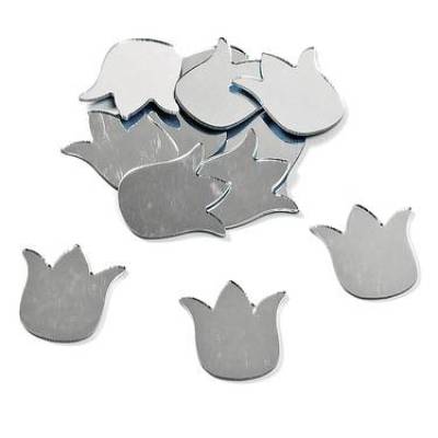 Zierspiegel Tulpe mit Klebepunkt