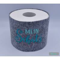 Toilettenpapierrolle mit Spruch "Mein Schatz" Bild 1