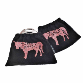 Steigbügelschoner "Einhorn" ~ rosé