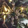 Weihnachtssterne - Adventssterne - Sternanhänger als Schmuck, auch für den Weihnachtsbaum, Klein, Crystal AB Bild 2