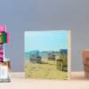 Sylt Insel maritim Meer Strand Strandkorb Foto auf Holz, im Quadrat, 13 x 13 cm Geschenk für Sie Holzbild Mitbringsel Geschenkidee Bild 3