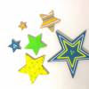 Großes Sternenset (6 Stück) passend zu Holzbuchstaben, Lieblingslädchen Bild 2