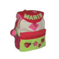 Kinderrucksack Kindergartentasche Kindertasche Marienkäfer für Mädchen Bild 1
