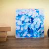 2er Set Blume Spinne Hortensie Makro, Foto auf Holz, im Quadrat, 13 x 13 cm handmade Bild 2