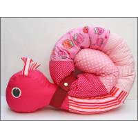 Pinke Puckschnecke für dein Baby, Eulen, rosa Bild 1