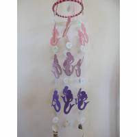 Handgefertigtes Mobile "Meerjungfrauen", mit Muscheln,  Kinderzimmerdeko Bild 1