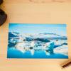 3er Set Island Gletscher Lagune Gletschereis Eissee Postkarten XXL Panorama Gift for him Bild 2