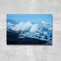 Island Gletschereis Alu-Print 20x30 cm hochwertiges Alu-Dibond Bild - Wandbild Kunstdruck Bild 3