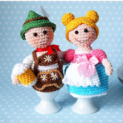 Häkelanleitung Eierwärmer Sepp und Resi - PDF Datei