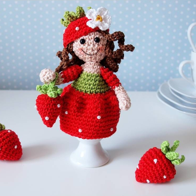 Häkelanleitung Eierwärmer Erdbeerfee - PDF Datei