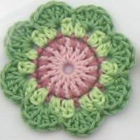 Häkelblume aus 100% Baumwolle in Wunschfarben, Größe 6 cm Bild 10