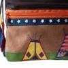 Kindergartenrucksack / Kindergartentasche Indianer aus Jeans/Cord/Kunstleder Bild 5