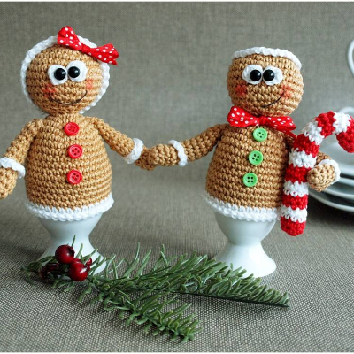 Häkelanleitung Eierwärmer Lebkuchenmännchen - PDF Datei, deutsch