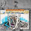 XXL Poster Graffiti Portrait grimmig Mann Monster Zombie 60x90 cm matt Bild 2