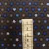Baumwolljersey Druck kleine Sterne weiß beige hellblau blau auf grau Meterware nähen Hosen Bild 3