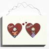 Personalisiertes Geschenk für Paare. Türschild aus Holz mit Namen personalisiert. Einzugsgeschenk Holzschild für Zuhause Bild 2