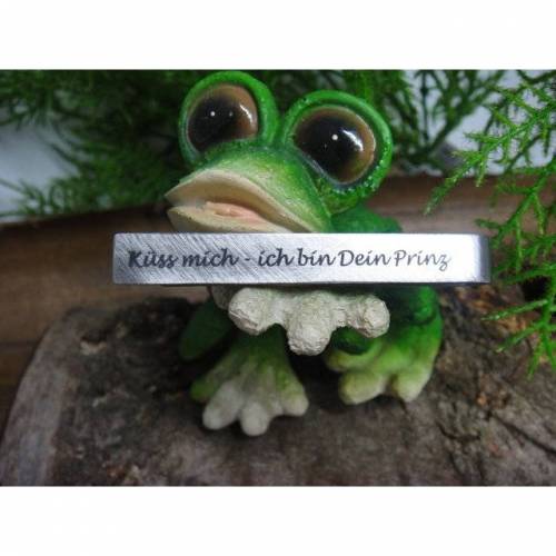 Küss mich - ich bin Dein Prinz ! Krawattennadel aus Edelstahl für deinen Schatz