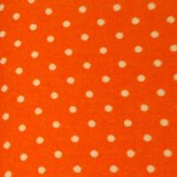 Baumwollstoff "weiße Punkte" orange Webware dots nähen Geschenke Meterware Bild 1