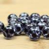 Crackle-Glas-Perlen, montana-blue, gepunktet, 8mm, 20 Stück Bild 1