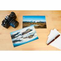2er Set Island Gletscher Lagune Gletschereis Eissee Postkarten XXL Panorama Gift for him Bild 1