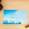 2er Set Island Gletscher Lagune Gletschereis Eissee Postkarten XXL Panorama Gift for him Bild 3