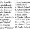 Türschild Familie Schiefer Motiv "Familienzug", Namensschild, Familienschild mit Herzanhänger personalisiert Bild 3