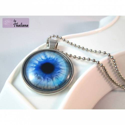 BLICK der Meerjungfrau blaue Kette mit Auge