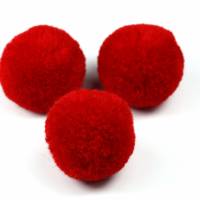Pompoms, Rot, 20mm, 5 Stück Bild 1