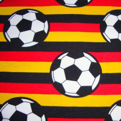 Jersey Fußbälle gestreift Deutschland gelb rot schwarz Jersey mit Fußball jungsstoffe