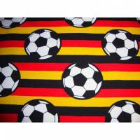 Jersey Fußbälle gestreift Deutschland gelb rot schwarz Jersey mit Fußball jungsstoffe Bild 2