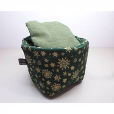 Eierkörbchen/ Eierwärmer *Weihnachten* Baumwolle mit Deckel nach Wahl 