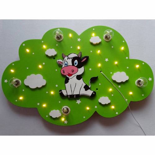 Kinderlampe Deckenleuchte "KUNIGUNDE KUH" handgefertigt und individuell