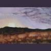 Aquarellbild Sonnenaufgang handgemalt 24 x 36 cm Querformat Bild 4
