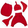 Baby Jungen Mädchen Unisex Knotenmütze Zipfelmütze in rot Geschenk Geburt Weihnachten Bild 3