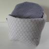 Eierkörbchen/ Eierwärmer *Sottile* Baumwolle grau mit Deckel nach Wahl von friess-design Bild 4