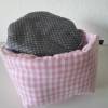 Eierkörbchen/ Eierwärmer *Farina rosa* Baumwolle mit Deckel nach Wahl Bild 2