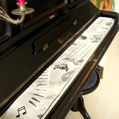 Tastenläufer für Klavier Keyboard Piano Concerto Längenwahl x Breite 15,5 cm Tastaturabdeckung Klavierabdeckung Tastatur