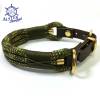 Leine Halsband Set verstellbar oliv, grün, beige, Wunschlänge Bild 8
