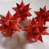Mini-Bascetta-Stern, ca. 6 cm, Rot, mit Aufhängeband, Baumschmuck, Fensterschmuck, Weihnachtsstern, Origami Faltstern Bild 2