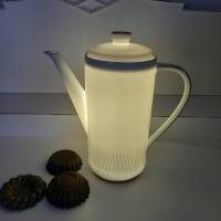 Elegante Kaffeekanne als Lampe aus Porzellan mit LED  (3) Bild 4