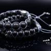 Herren Armband-Set aus Edelsteinen Onyx Lava Hämatit, Makramee Armband, Geschenk für Mann, 10 mm Bild 4