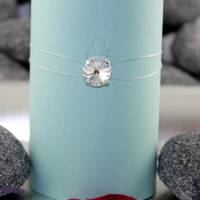 schwebender Kristallstein - transparente Kette + der Klassiker + fliegender Stein - Halskette durchsichtig Bild 4