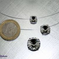 schwebender Kristallstein - transparente Kette + der Klassiker + fliegender Stein - Halskette durchsichtig Bild 5